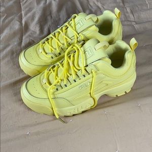 Fila Disruptor II shoes Yellow sz 9
